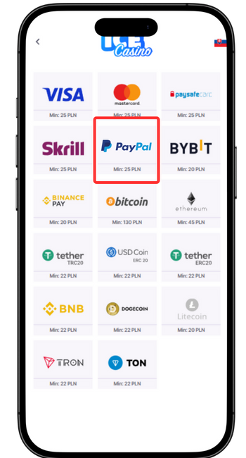 paypal deposit